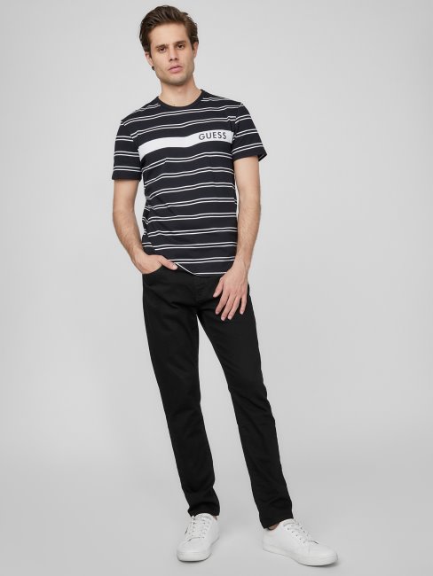 T-shirt à Rayures Peter Noir De Jais Devinez