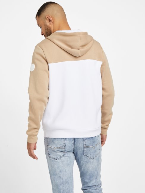 G118 Guess Sweat à Capuche Zippé Color Block Thorn