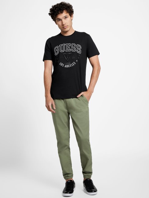 Tee Shirt Guess Eco Sammo Logo Jet Noir