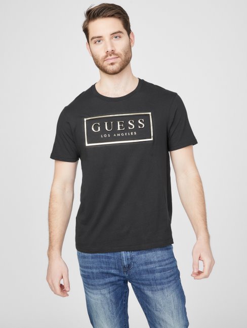 T-shirt Colt à Logo En Relief Jet Noir Guess