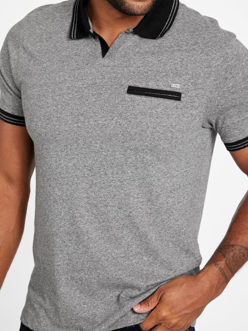 Denver Johnny Pocket Polo Guess Jet Noir Multi