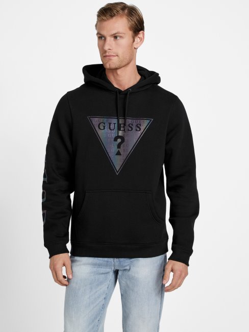 Sweat à Capuche Logo Trent Noir Jet Guess