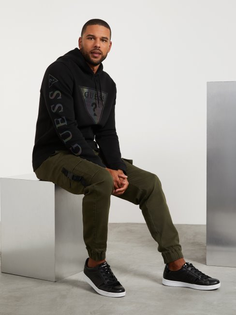 Sweat à Capuche Logo Trent Noir Jet Guess