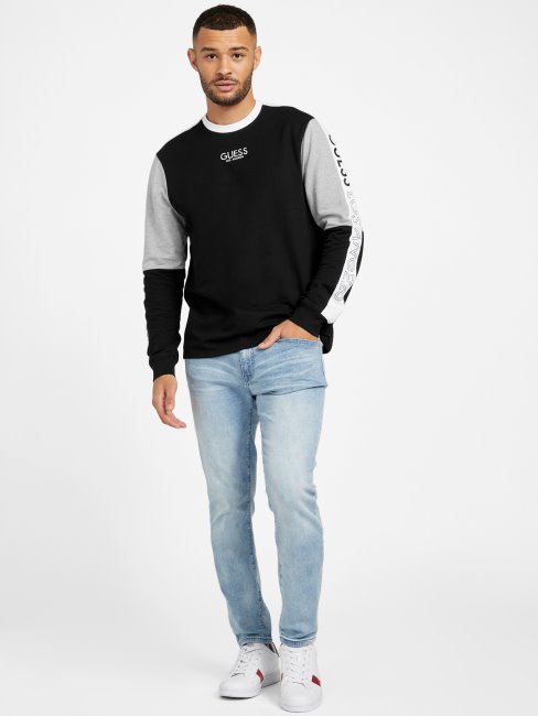 Sweat Guess Noir Jet Multi Eco Kane Color Block