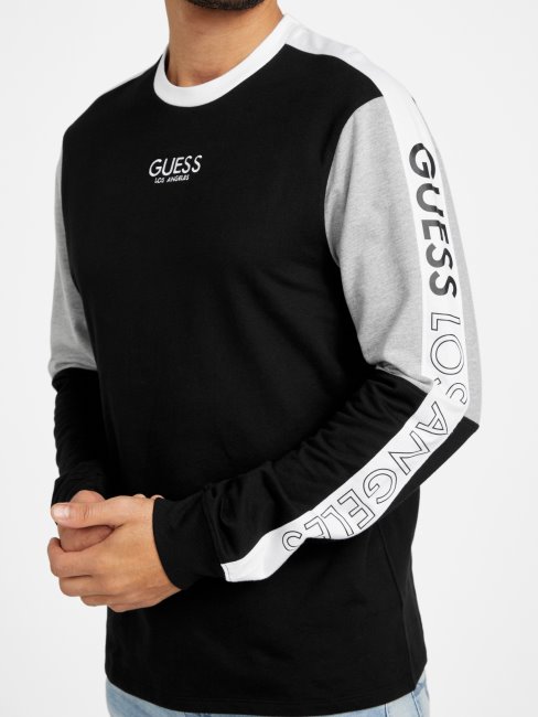 Sweat Guess Noir Jet Multi Eco Kane Color Block