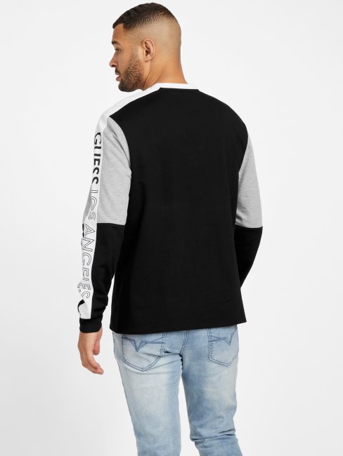 Sweat Guess Noir Jet Multi Eco Kane Color Block