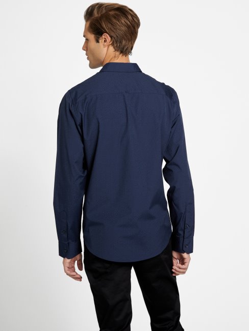 Chemise Texturée Greyjoy Bleu Noirci Guess