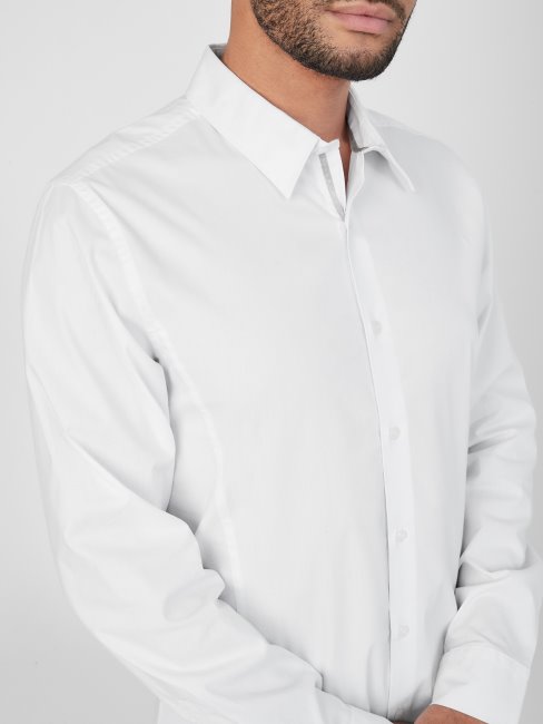 Chemise Popeline Damon Guess True Blanc
