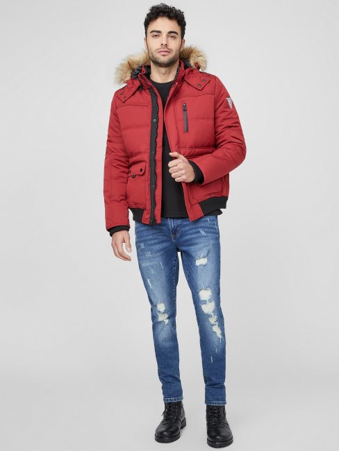 Veste Guess Duncan Rugby Rouge