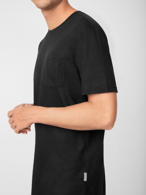Vantor Longline Tee Guess Noir De Jais