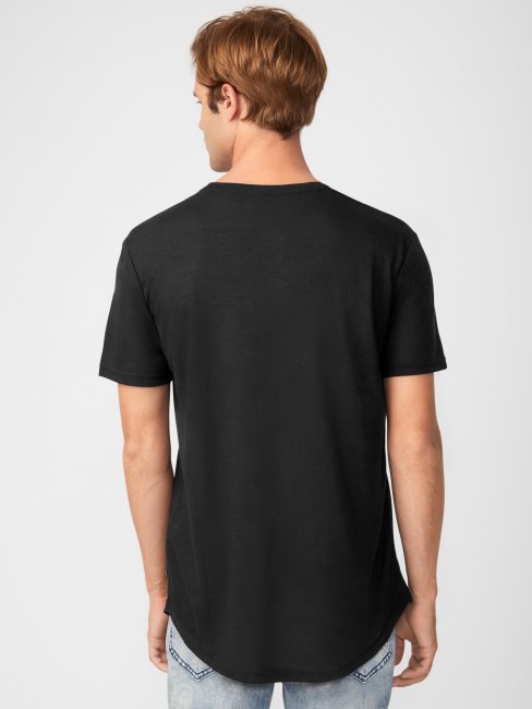 Vantor Longline Tee Guess Noir De Jais
