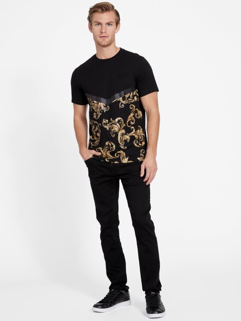 Tee Shirt Eco Cid Ras Du Cou Jet Noir Guess