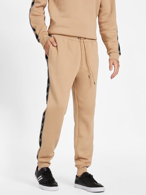 Pantalon De Jogging Guess éco Dover Taupe Grillé