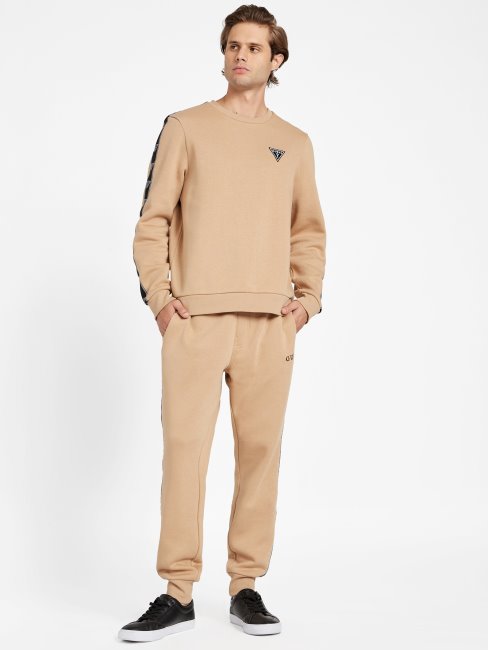 Pantalon De Jogging Guess éco Dover Taupe Grillé