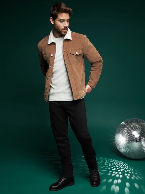 Nick Jean Droit Années 90 Noir Guess