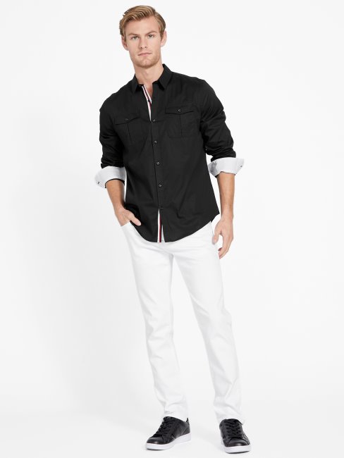 Chemise à Manches Longues Lingard Noir De Jais Guess