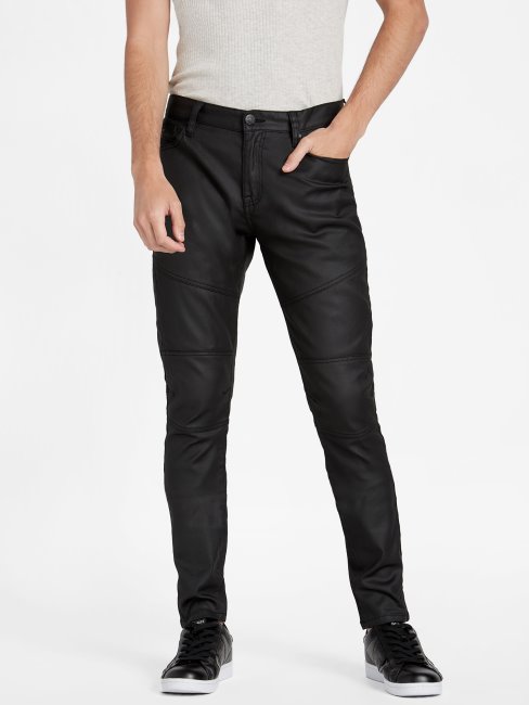 Jean Moto Enduit Cooper Guess Ecru Tint Wash