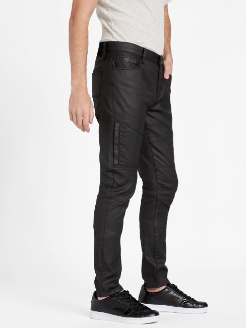 Jean Moto Enduit Cooper Guess Ecru Tint Wash