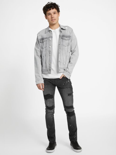 Guess Eco Liam Jean Skinny Noir Destroy