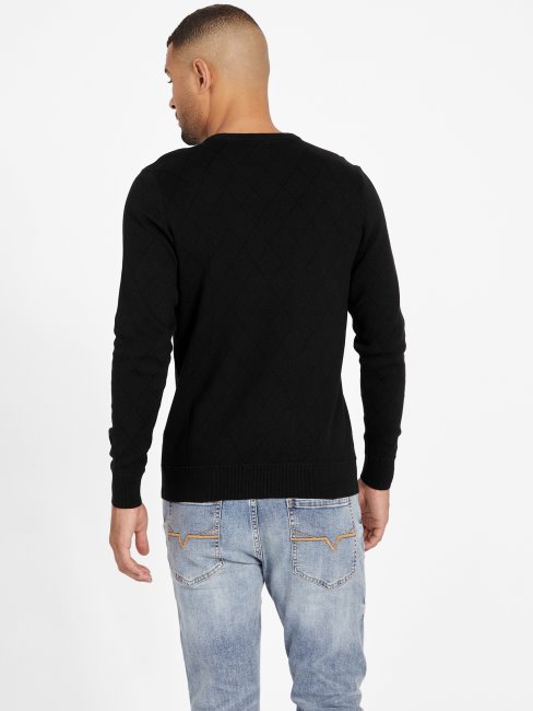 Boise Diamant Pull Guess Noir De Jais