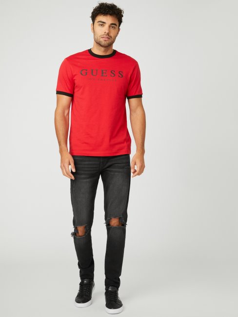 T-shirt à Logo Rouge Varsity Kirk Devinez