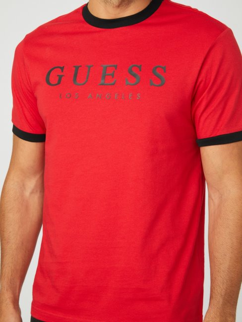 T-shirt à Logo Rouge Varsity Kirk Devinez