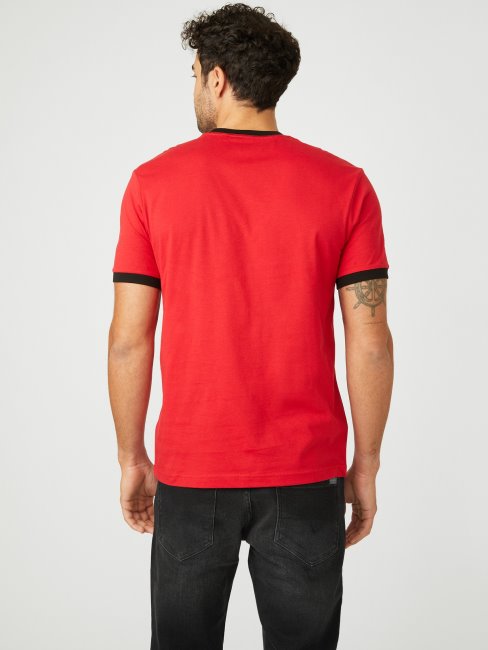 T-shirt à Logo Rouge Varsity Kirk Devinez