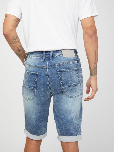 Short En Denim à Cordon De Serrage Lannie Medium Destroy Guess