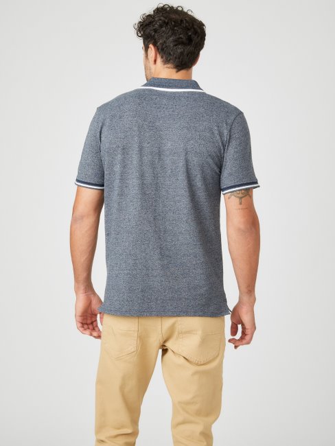 Guess Richie Polo Soie Bleu Multi