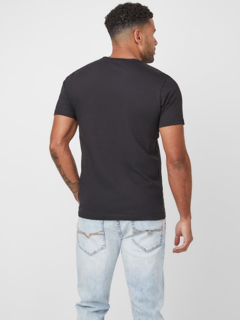 T-shirt Pekah à Logo Imprimé Camouflage Noir Jet Guess