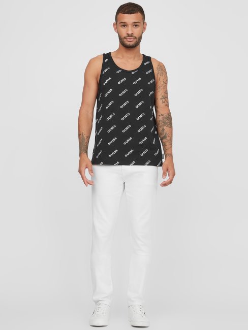 Débardeur Noir Jet Montell Logo Guess