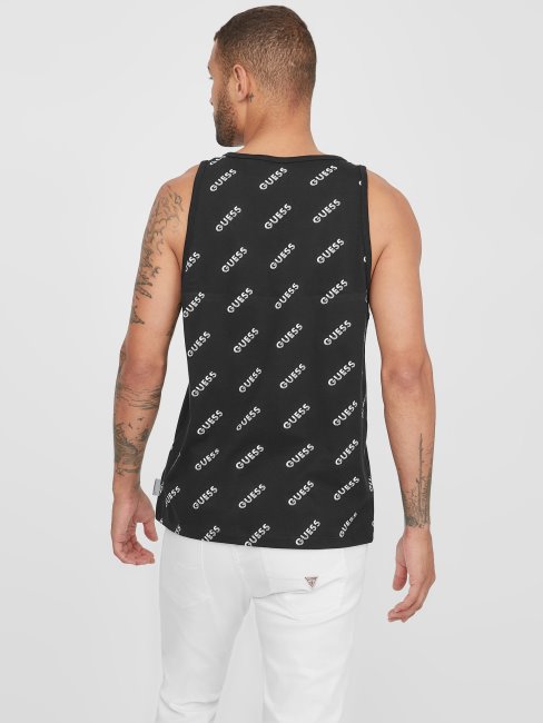 Débardeur Noir Jet Montell Logo Guess