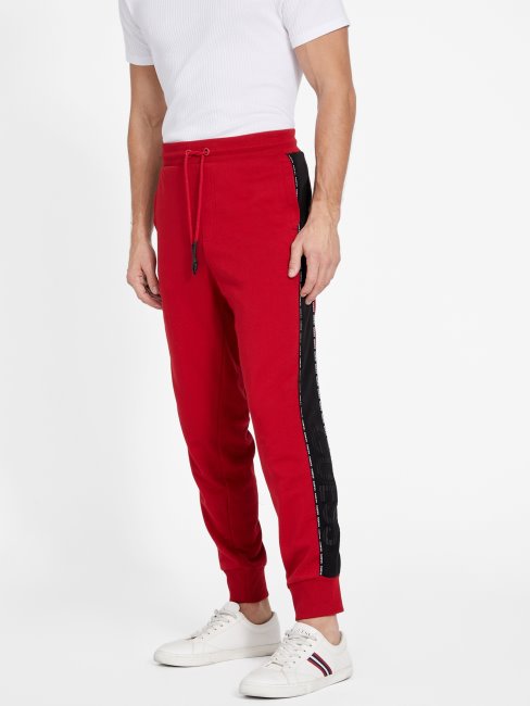 Guess Varsity Rouge Eco Marcell Logo Jogger