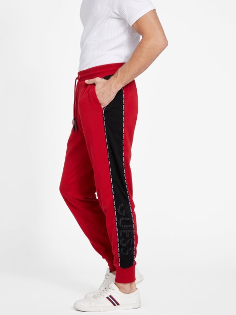 Guess Varsity Rouge Eco Marcell Logo Jogger