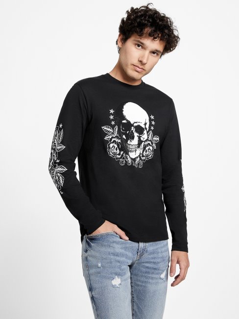 Tee Shirt Rocky Skull Noir Jais Deviner