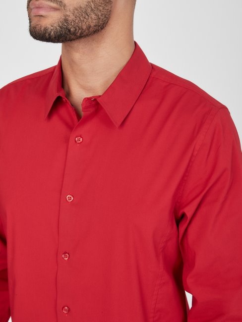 Guess Damon Nuisette Popeline Varsity Red