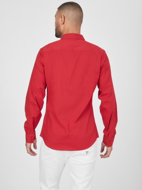 Guess Damon Nuisette Popeline Varsity Red