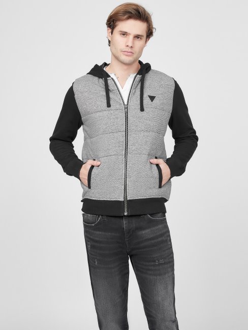 Pull à Capuche Polaire Lanter Noir Jet Guess