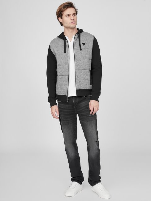 Pull à Capuche Polaire Lanter Noir Jet Guess