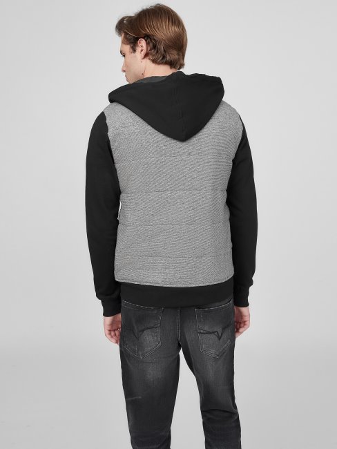 Pull à Capuche Polaire Lanter Noir Jet Guess