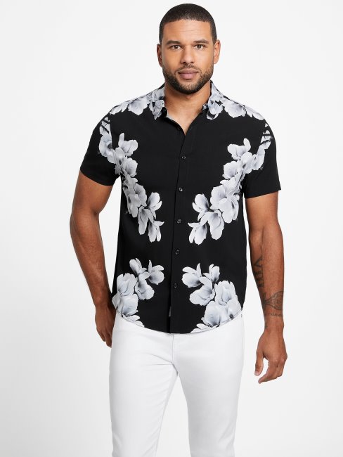 Chemise Imprimée Scout Guess Noir De Jais