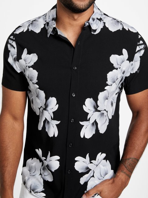 Chemise Imprimée Scout Guess Noir De Jais