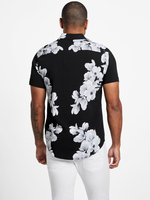 Chemise Imprimée Scout Guess Noir De Jais