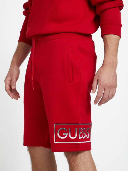 Guess Varsity Short En Tricot Hartley Rouge