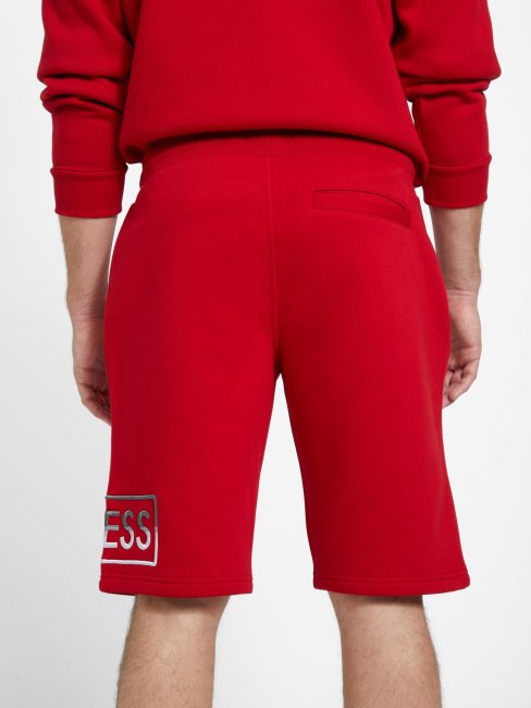 Guess Varsity Short En Tricot Hartley Rouge