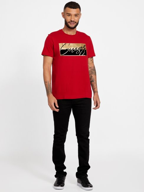 Nivellen Logo Tee Varsity Red Guess