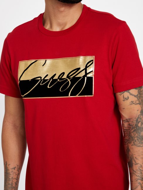 Nivellen Logo Tee Varsity Red Guess