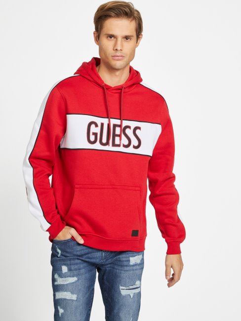 Iben Sweat à Capuche Guess Varsity Rouge