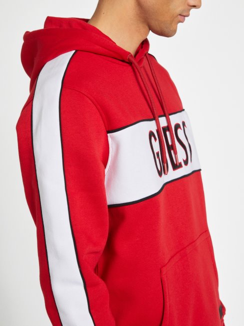 Iben Sweat à Capuche Guess Varsity Rouge