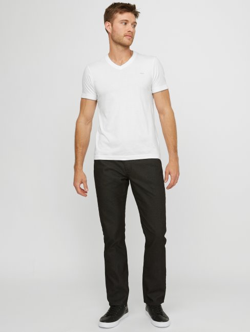 Jean Harlem Ultra-slim Zippé à Entrejambe 30'' Délavé Noir Guess